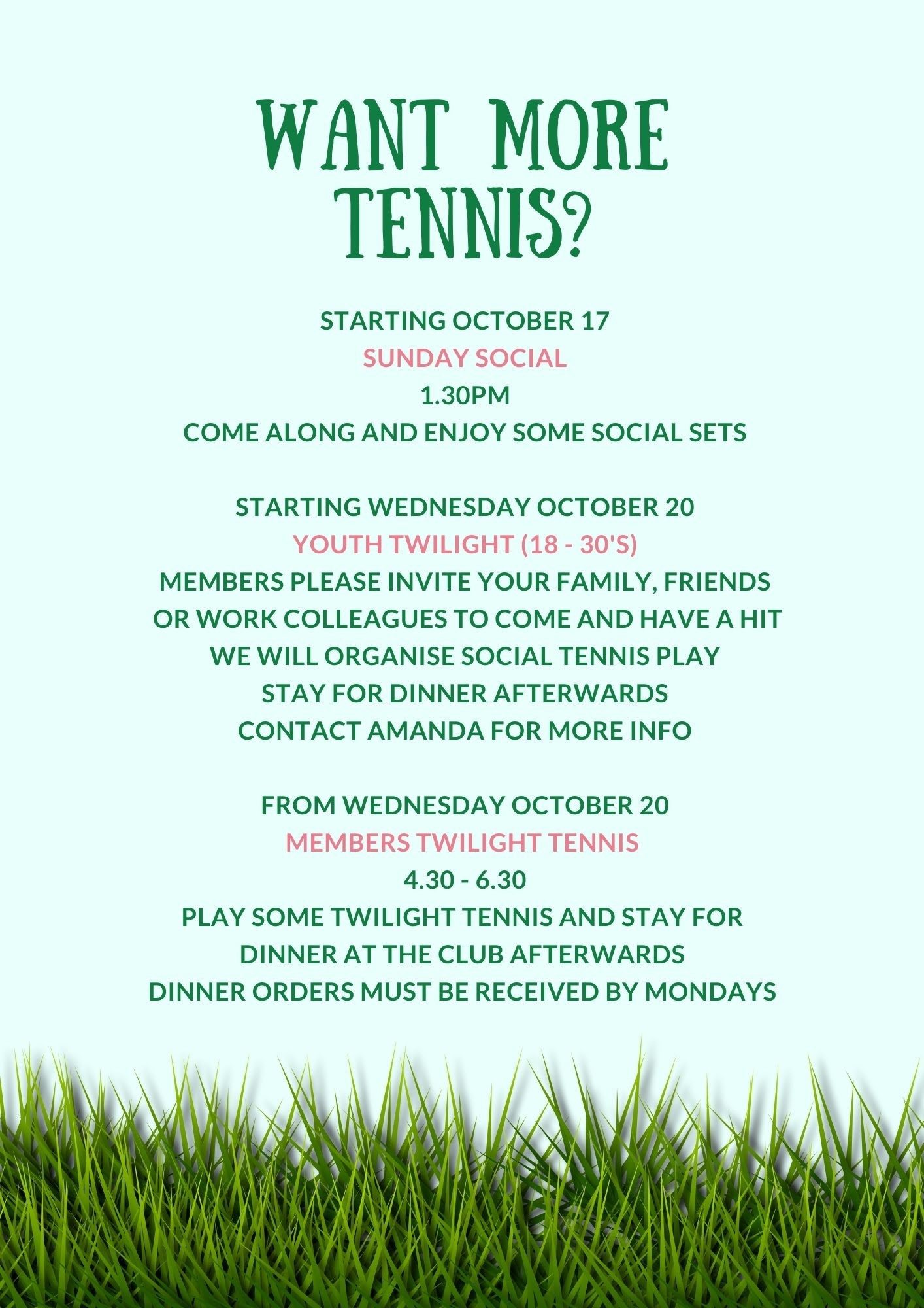 Whats on @ The Park