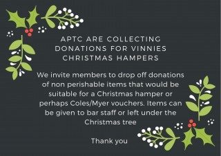 APTC are collecting donations!