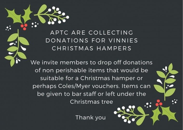 APTC are collecting donations!